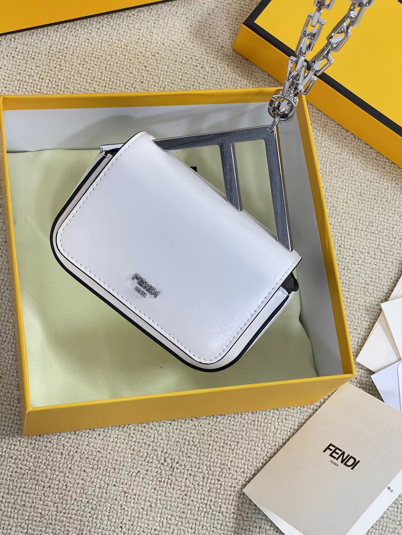 FENDI-First Nano Bag-White
