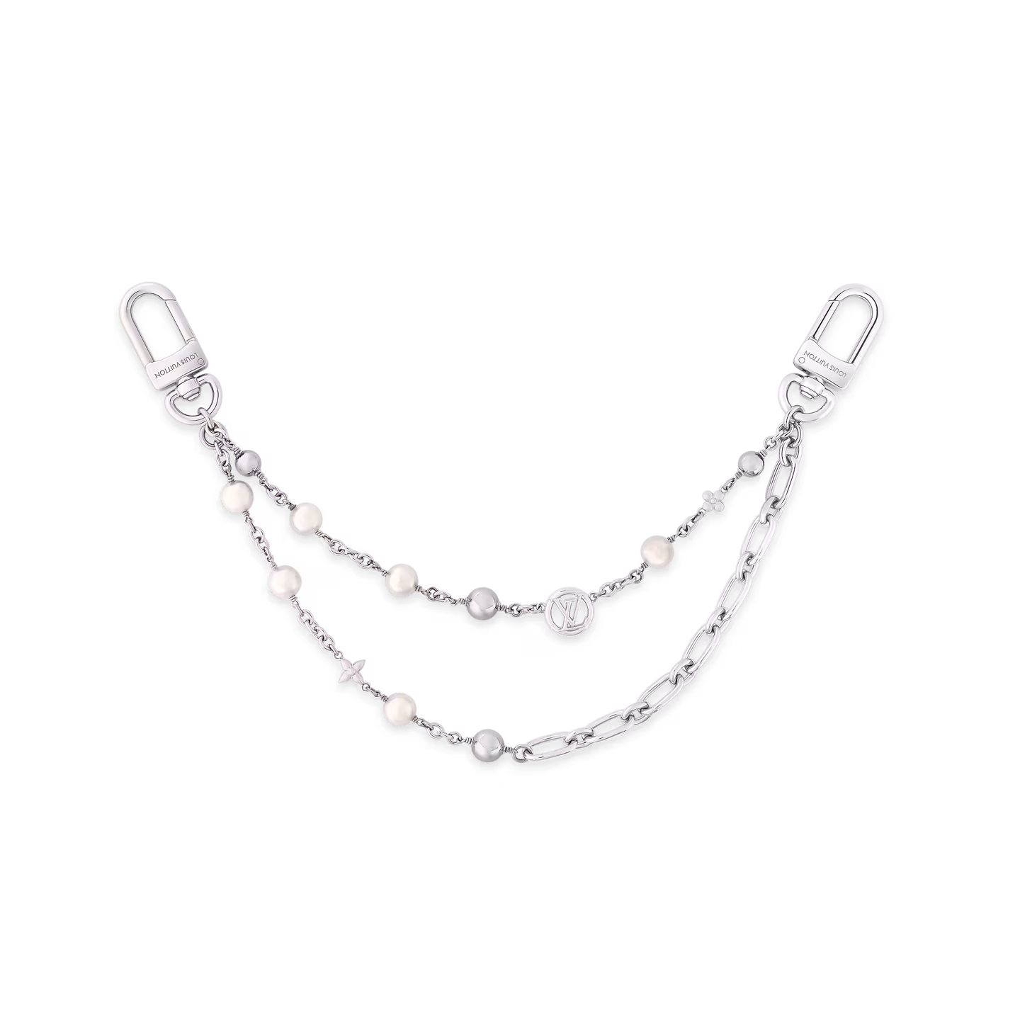 LV M02758 Midnight Pearl Chain Bag Charm