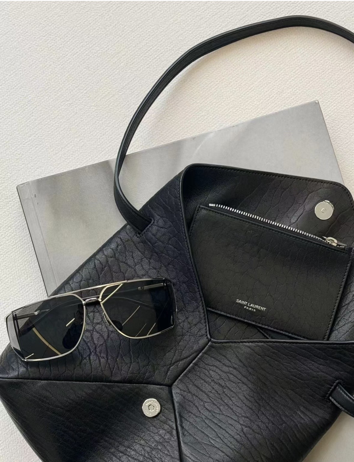 CASSANDRE Lambskin Envelope pochette bag