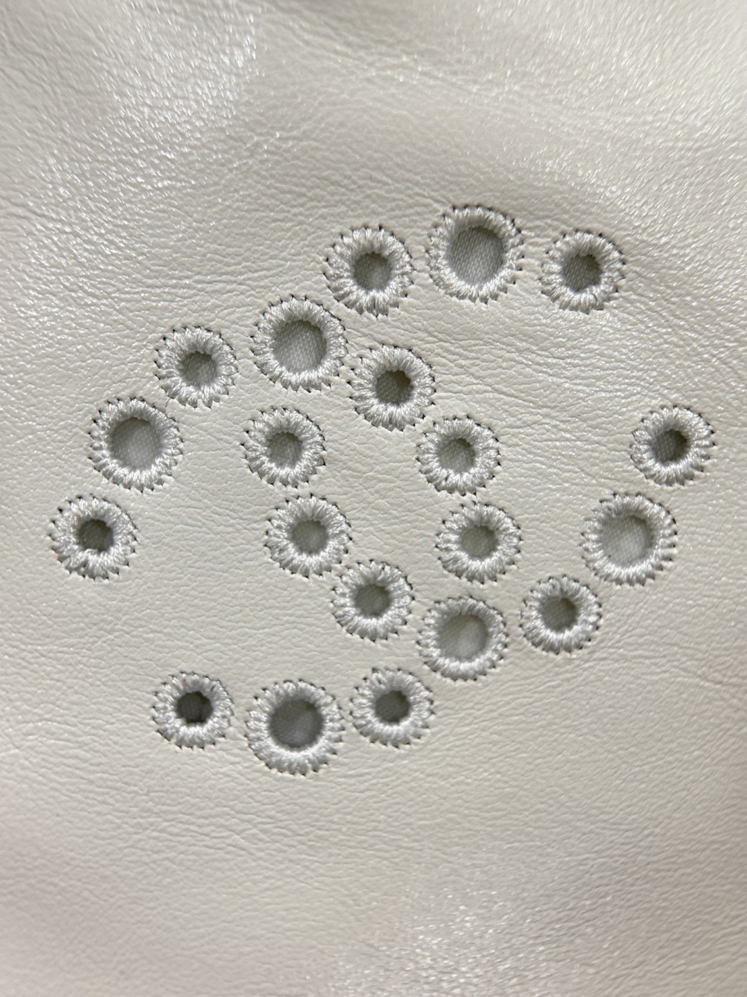 Chanel 25P White Mini Coco Handle