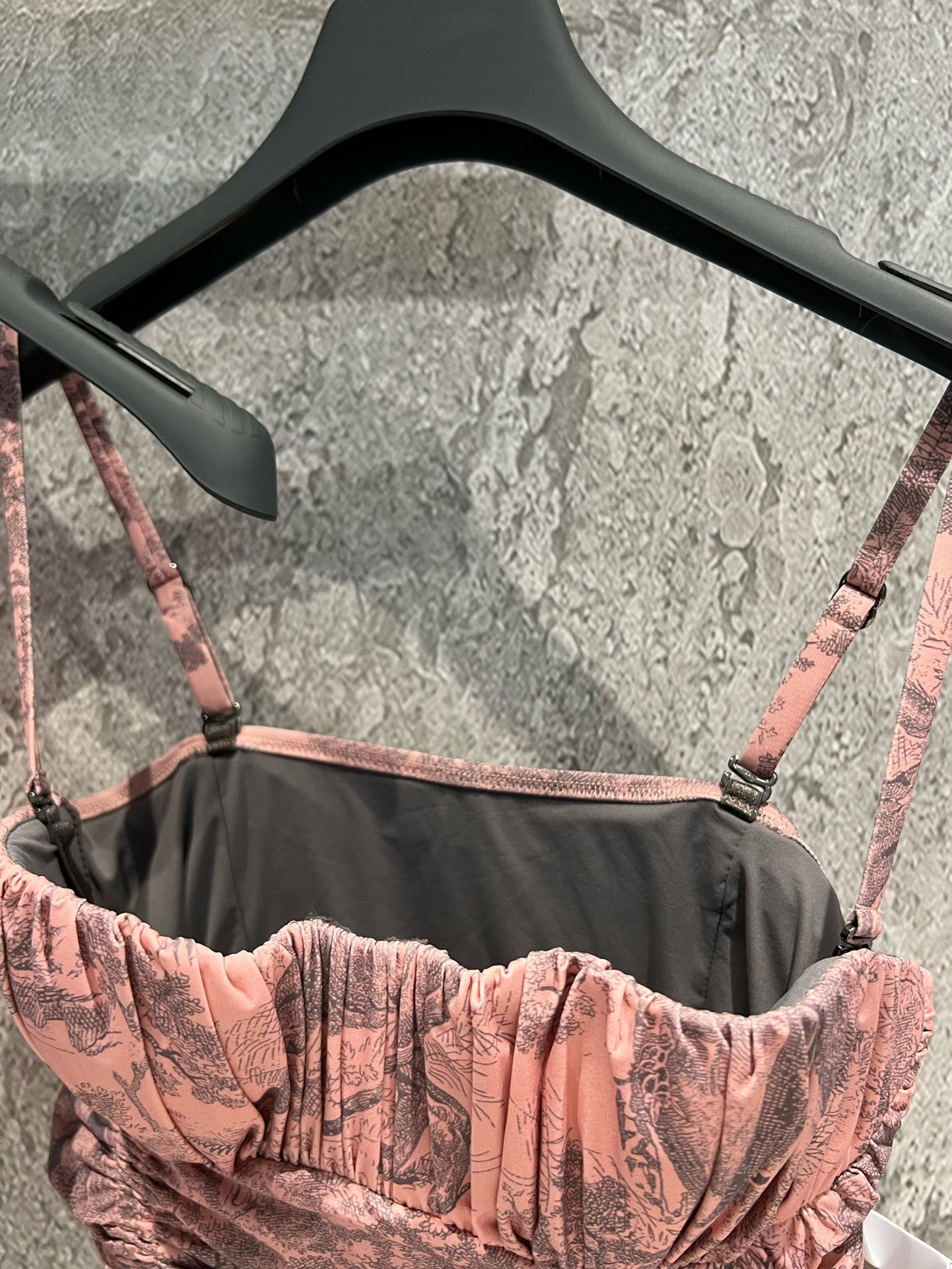 DIOR Pink Strapless Swimsuit