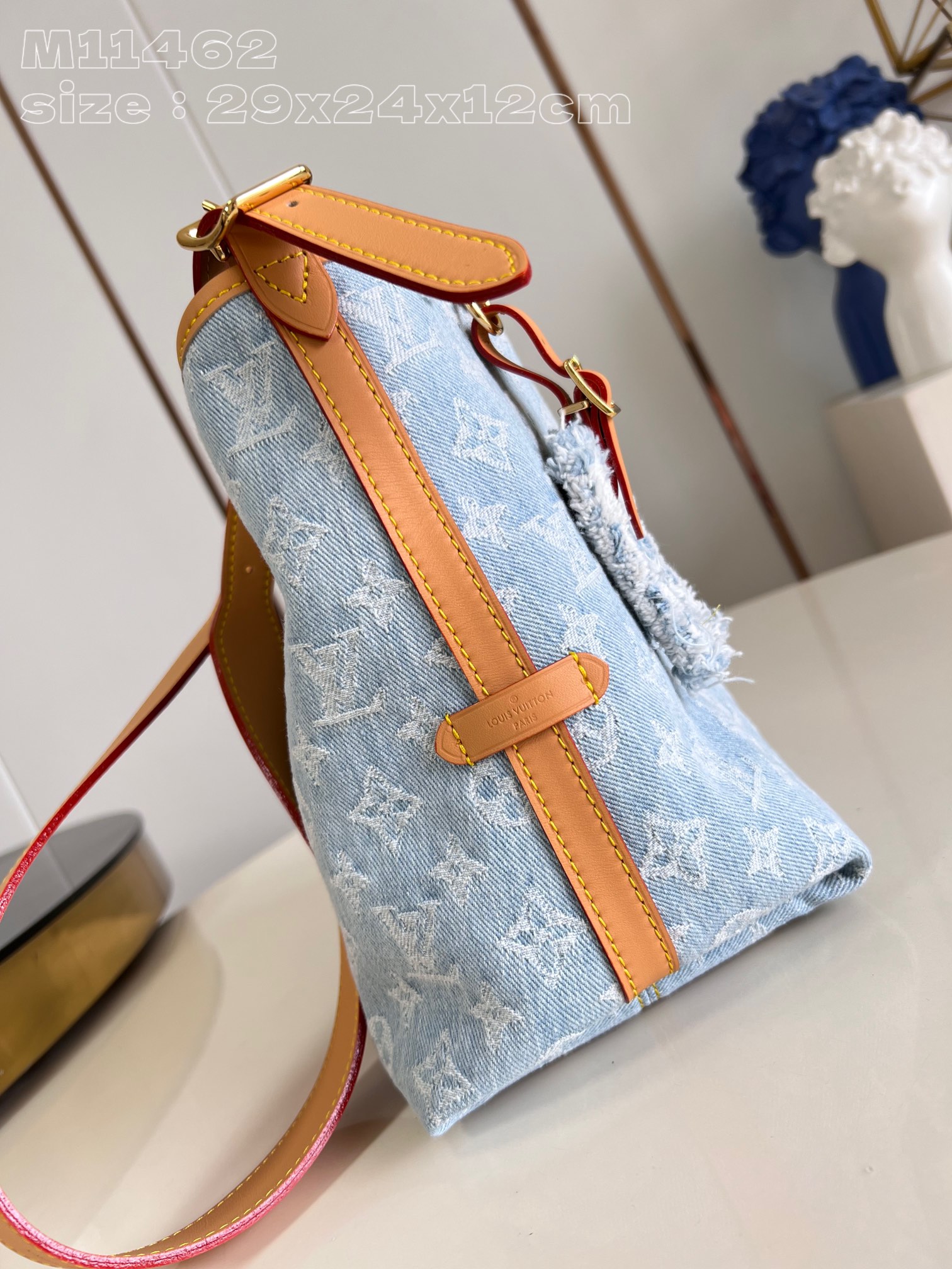 Louis Vuitton M11462 CarryAll PM Sky Blue Denim