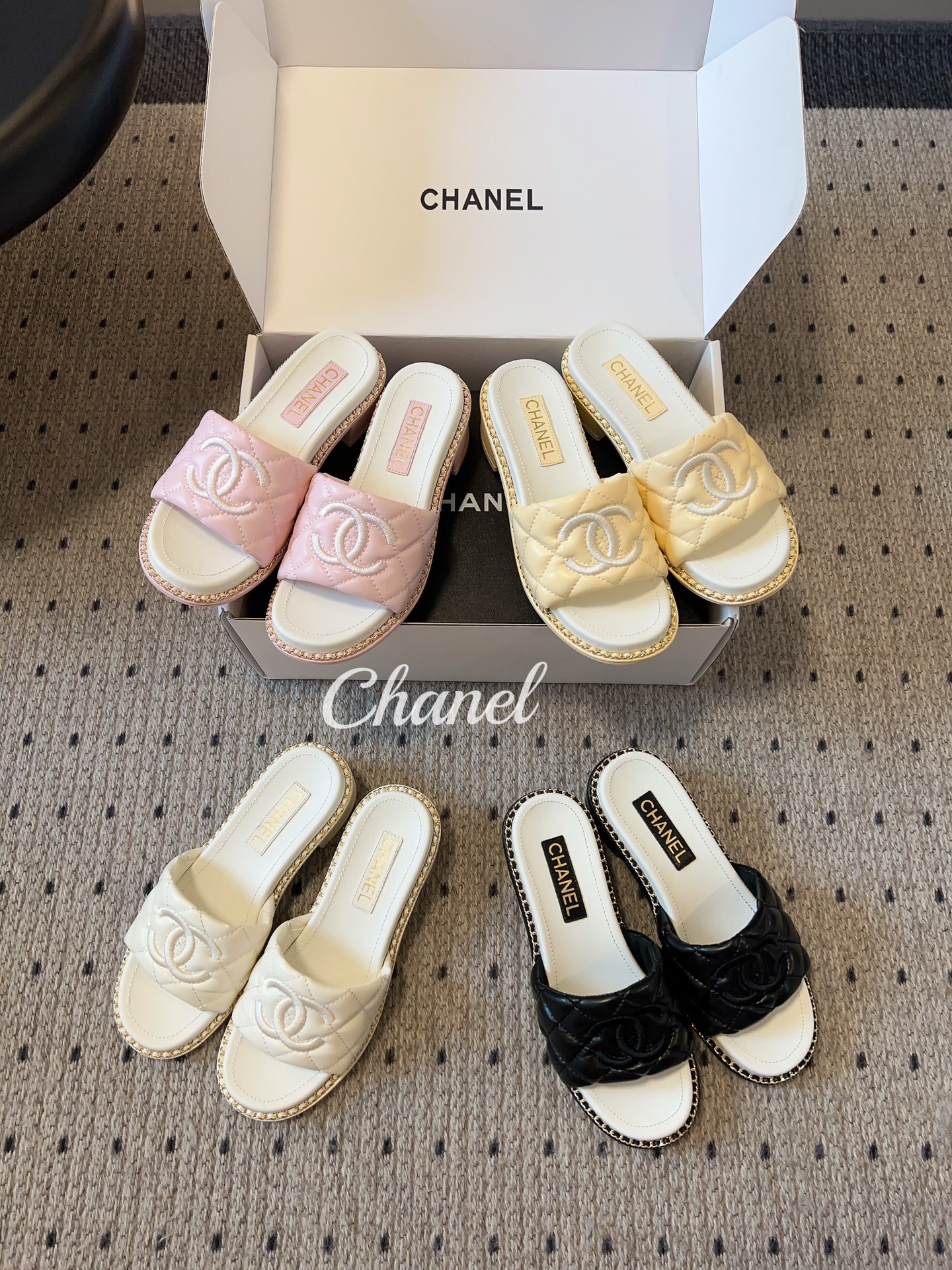 Chanel 25P Spring/Summer Lambskin Slides – New Arrival