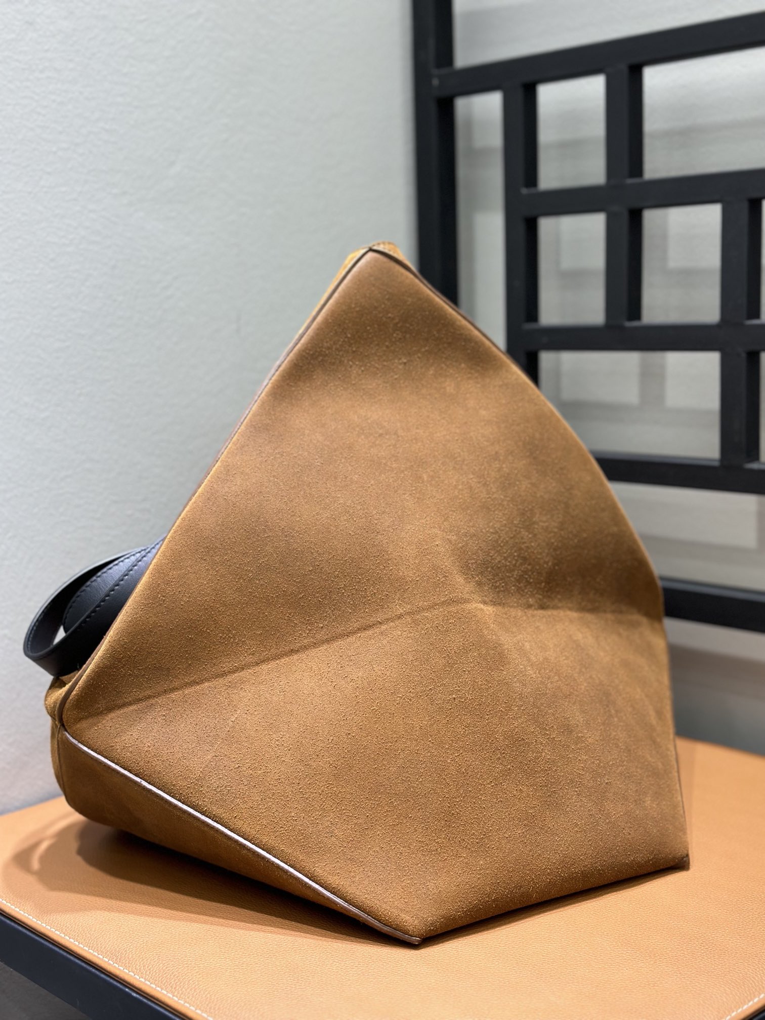 Loewe XL Puzzle Fold tote in shiny calfskin