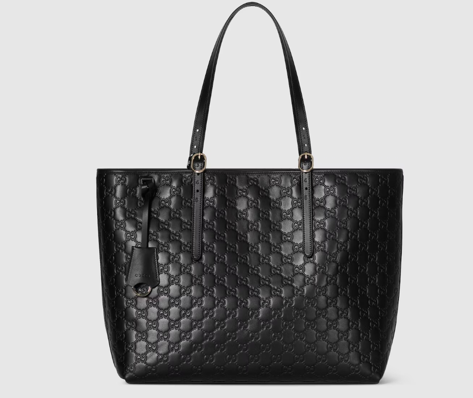 GUCCI-Emblem large tote bag