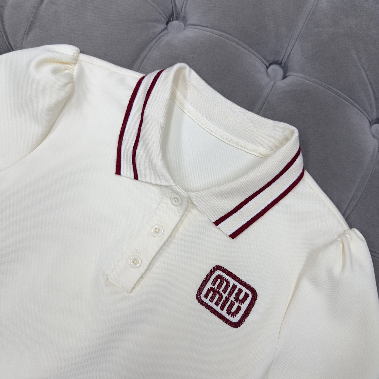 Miu Miu Letter Embroidery Youthful Set