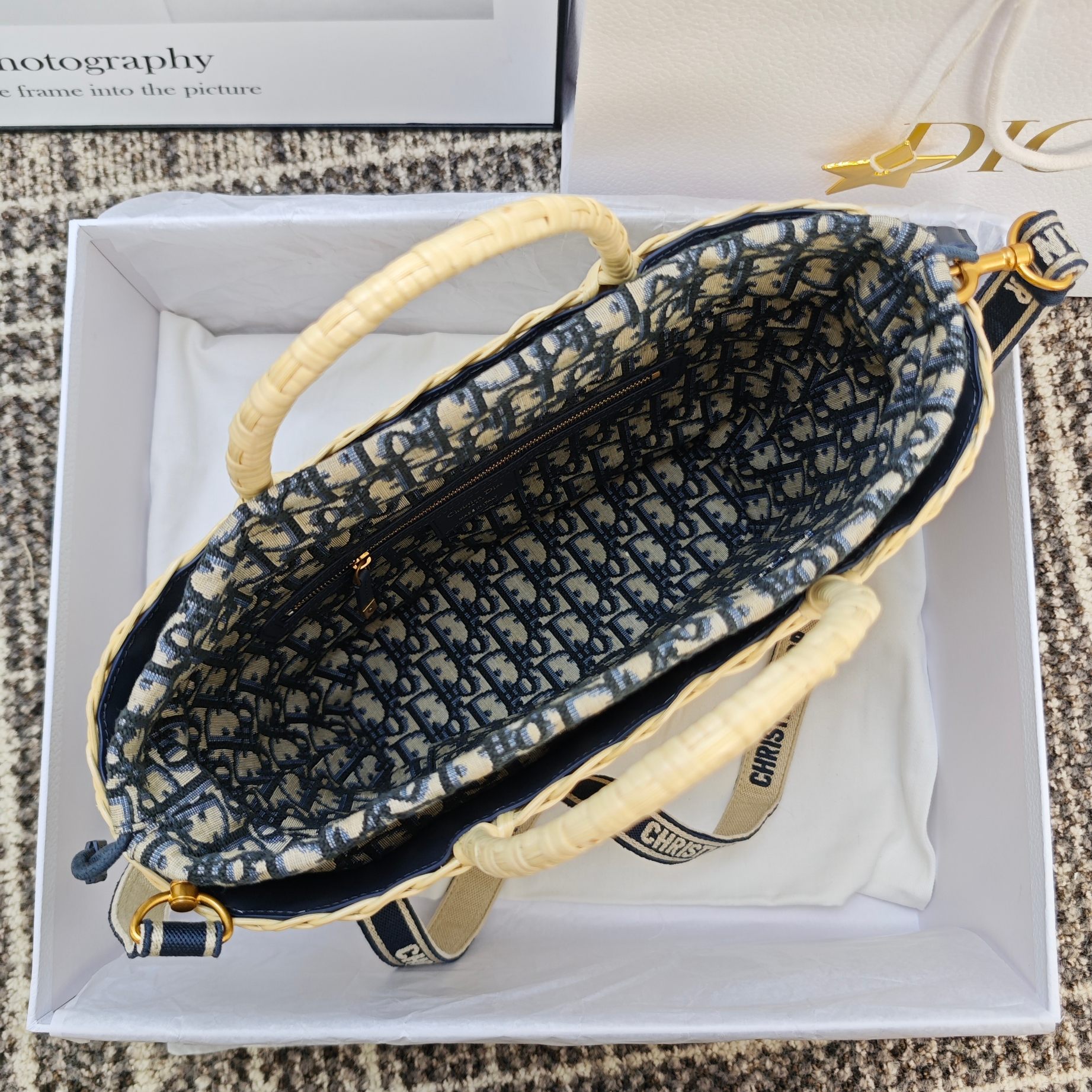 Braided Bamboo Basket Bag