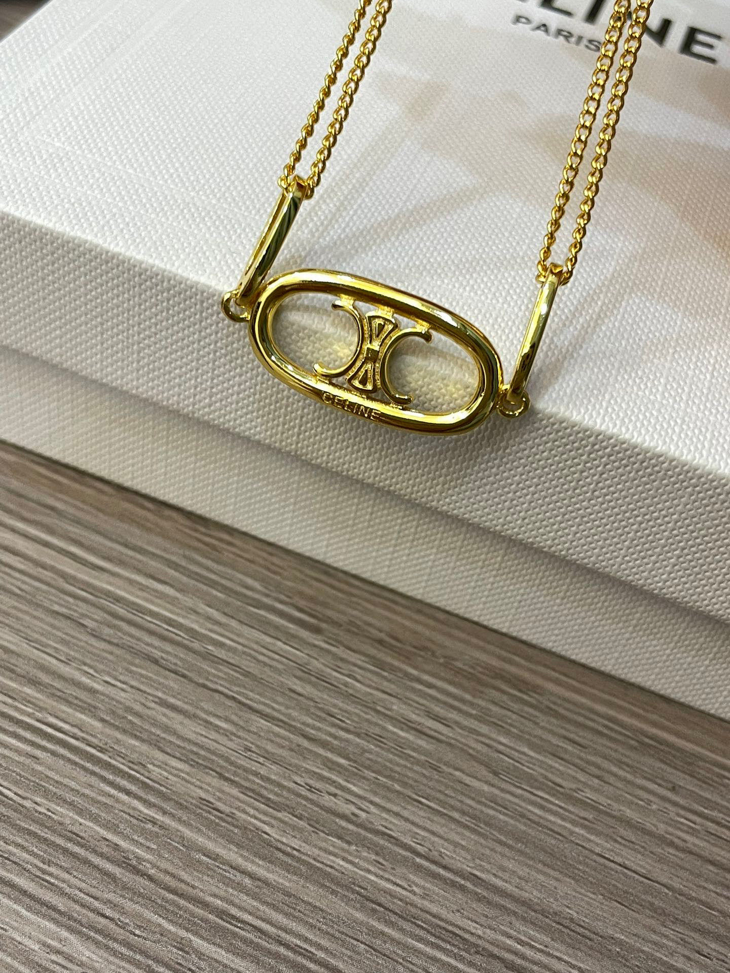 Celine Bracelet Bangle Cuff Gold Mailon Triomphe