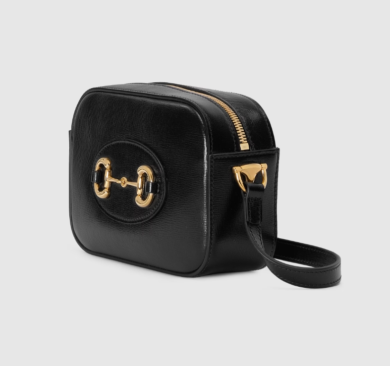 GUCCI HORSEBIT 1955 SMALL SHOULDER BAG-Black-‎760196