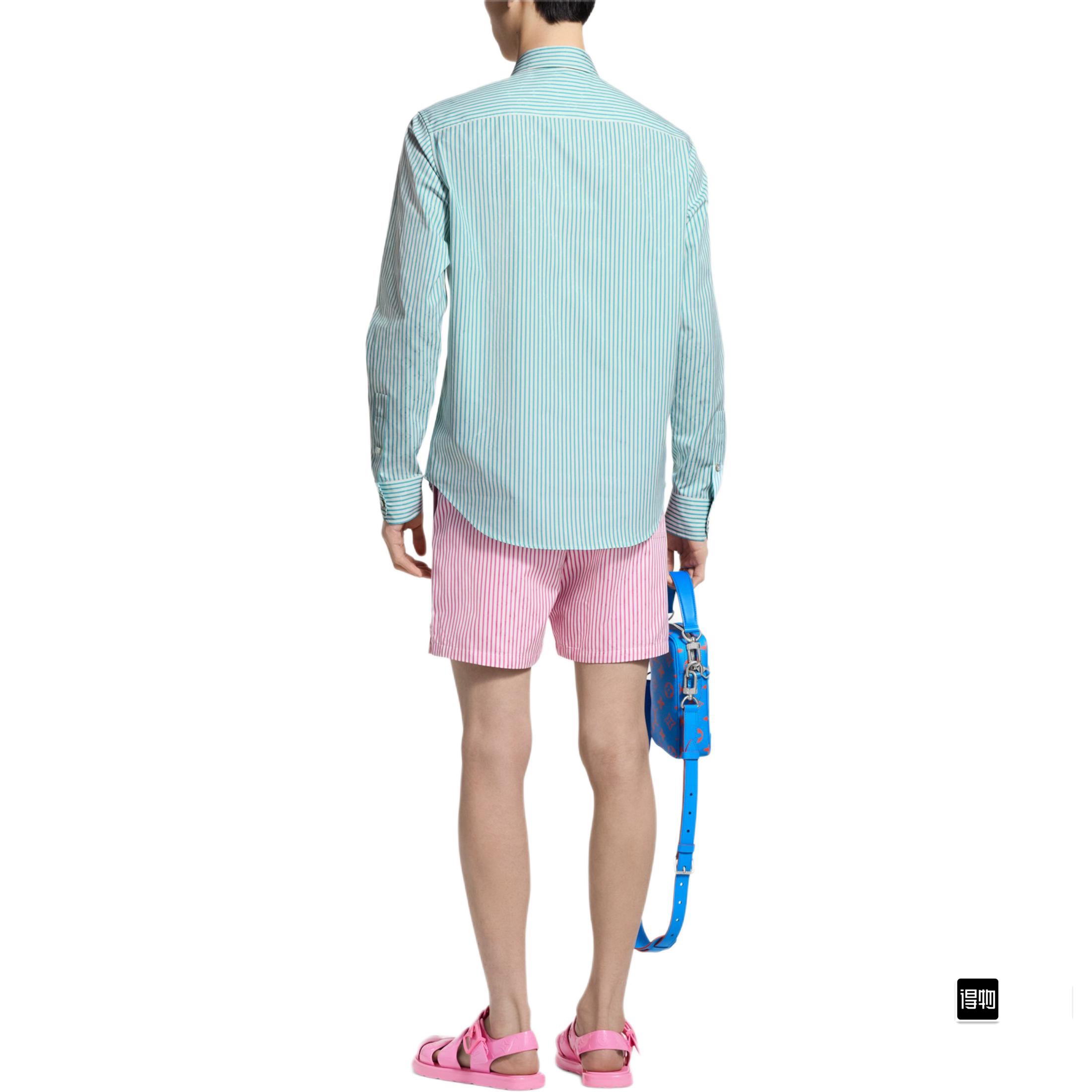 1AHVXJ New Monogram Striped Shirt