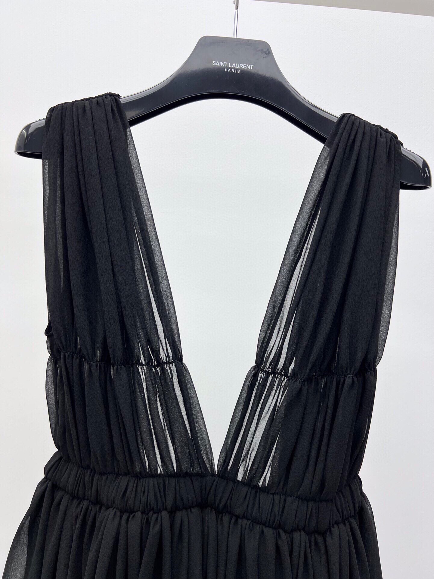 Saint Laurent-Inspired Sheer Little Black Dress