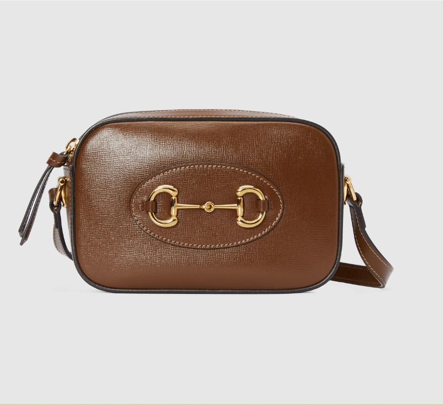GUCCI HORSEBIT 1955 SMALL SHOULDER BAG-Brown-760196