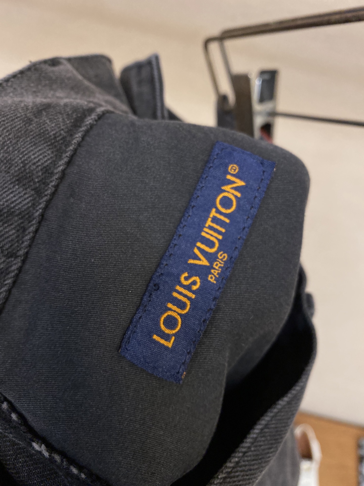 LV × LU Embossed Men's Denim Jeans