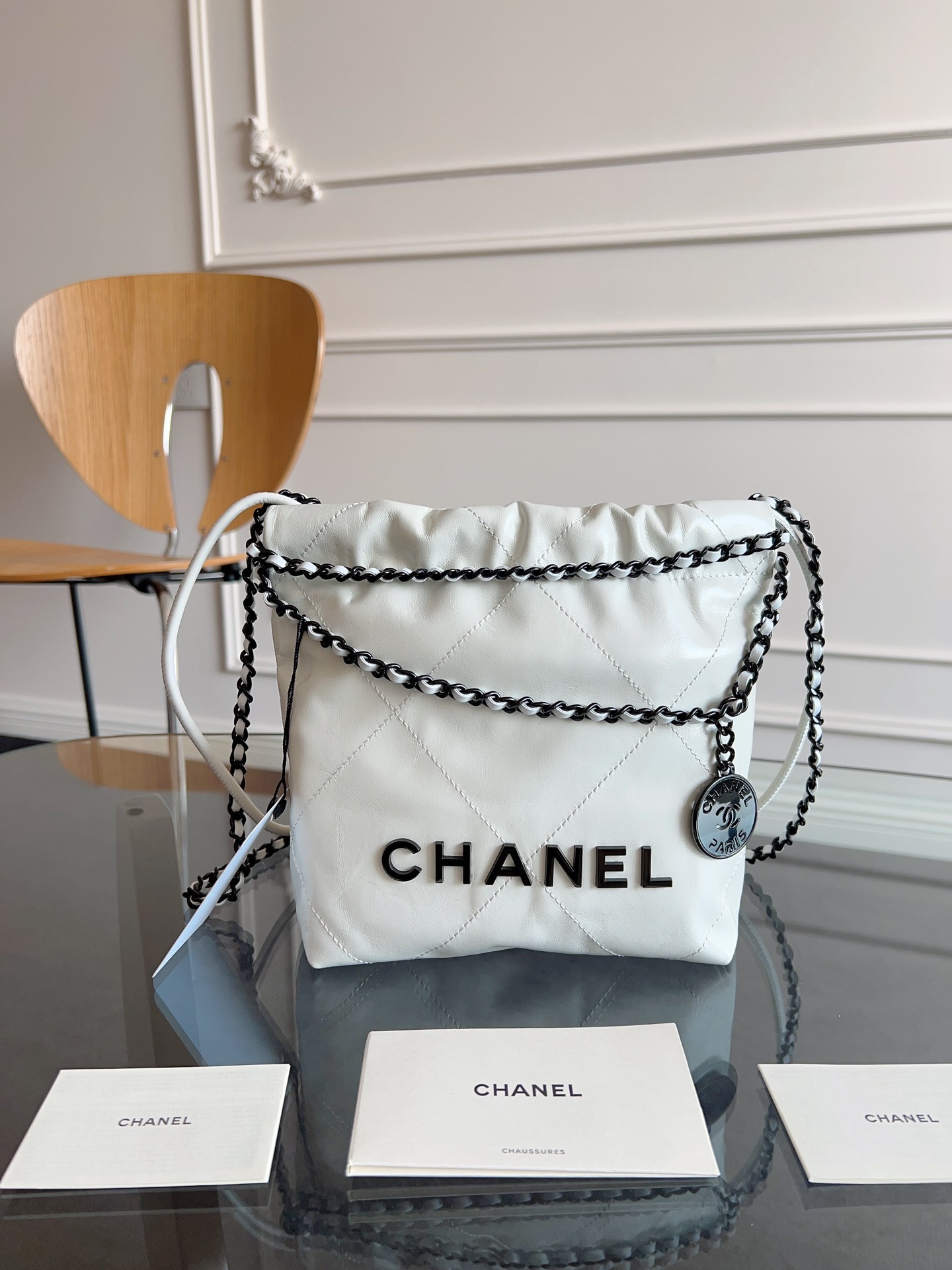 Chanel 22 Bag -White