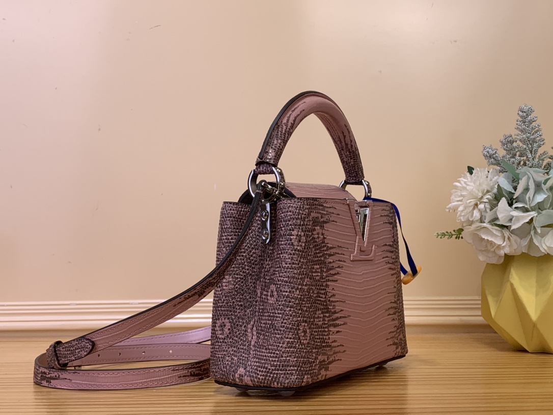 LV - Capucines Mini Handbag – N48865 Pink / Gradient