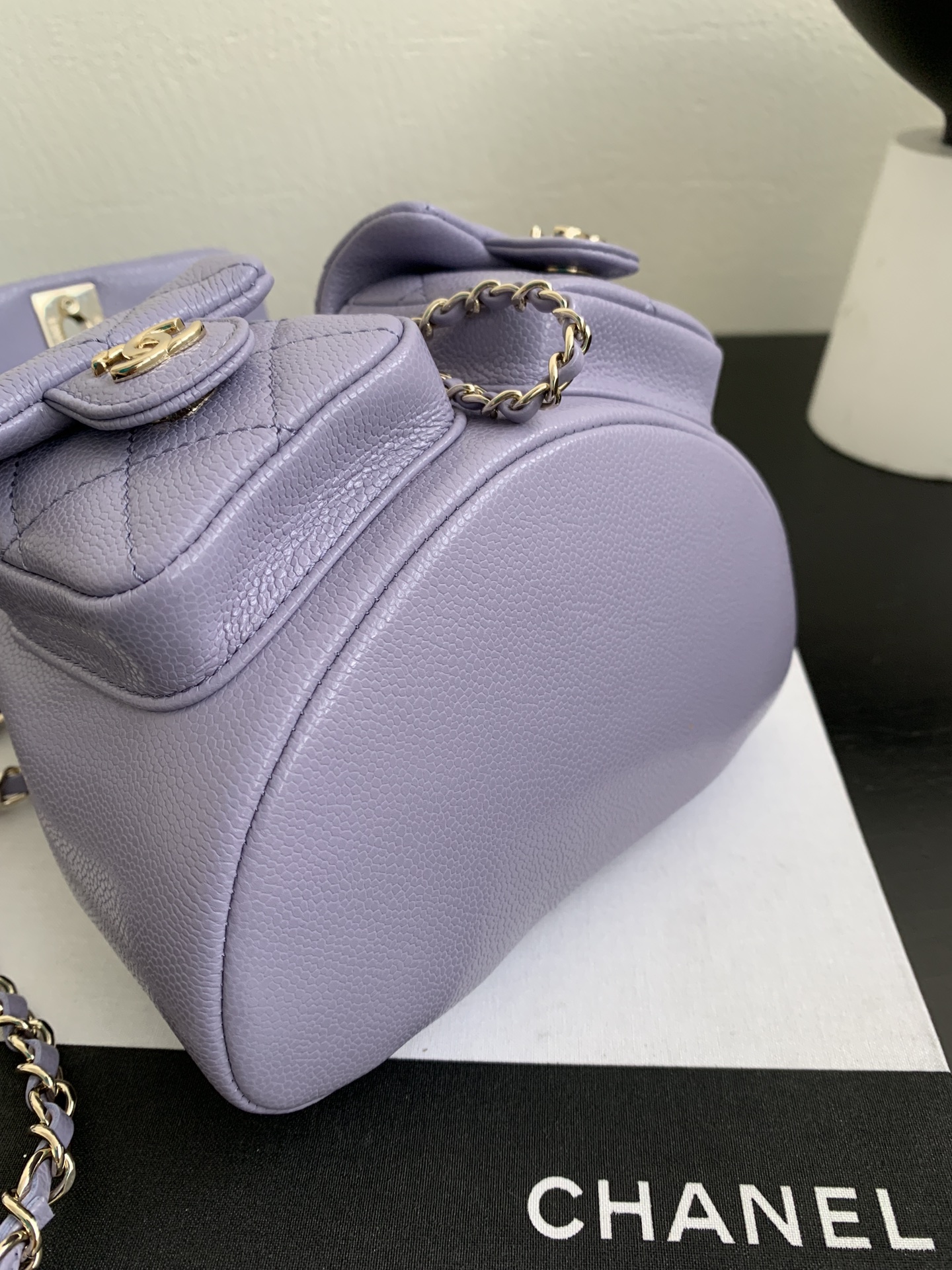 Chanel 24A Duma Backpack in Stardust Purple