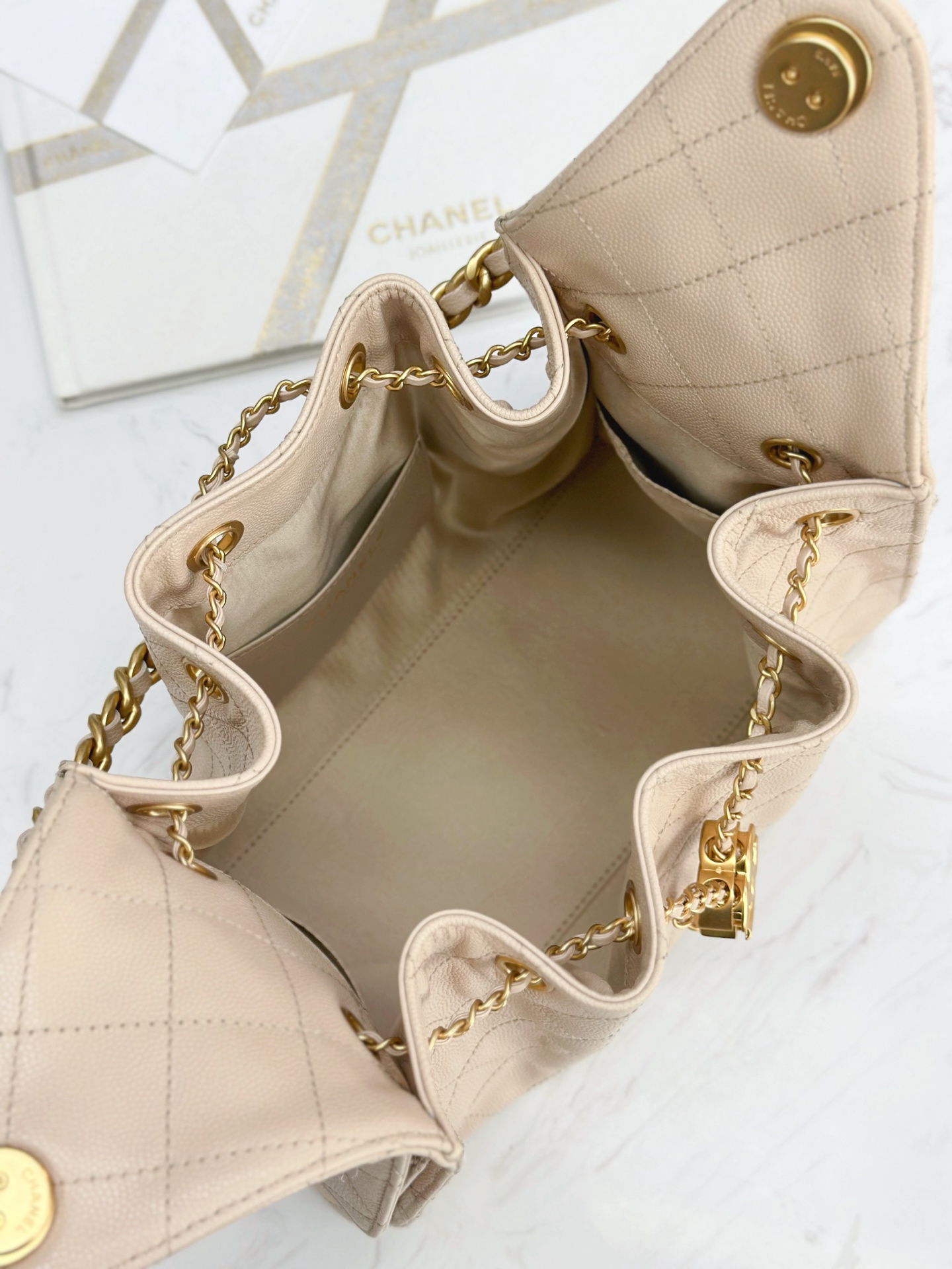 Chanel 25C New Quilted Leather Hobo Bag