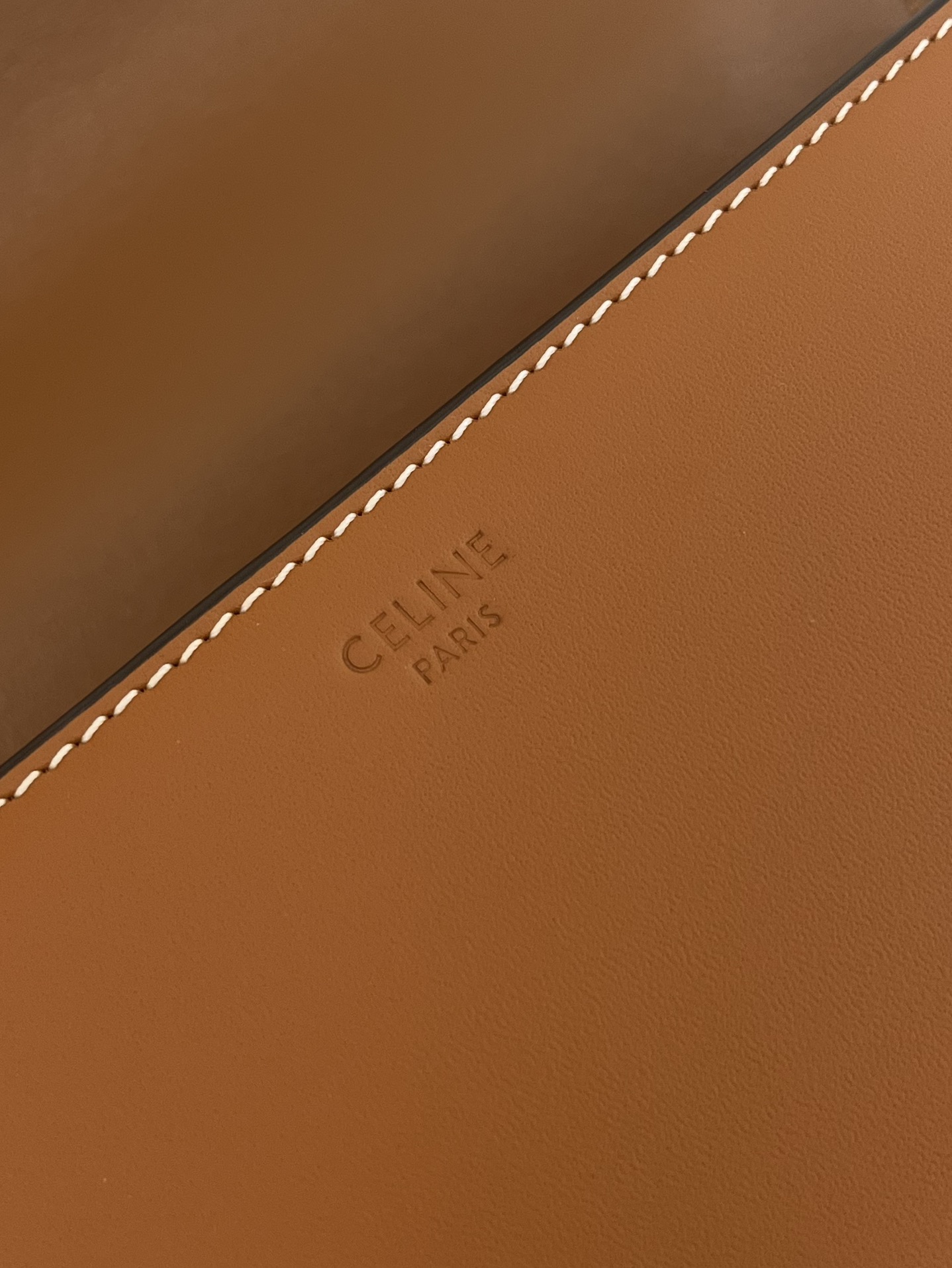 Celine Medium Triomphe Bag in Caramel