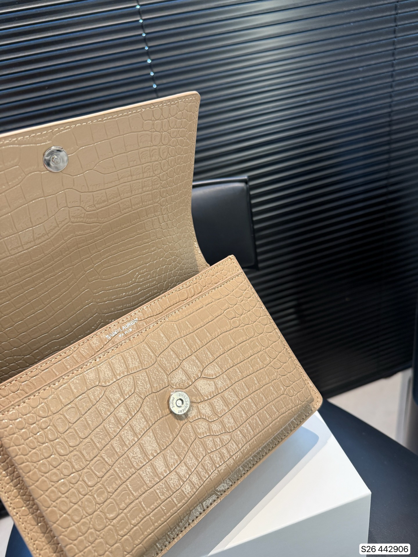 SAINT LAURENT Croc Medium Sunset Bag