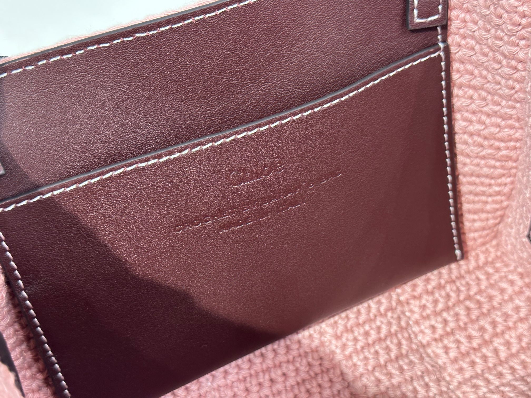 Chloé Mini Woody Tote Bag in Crochet