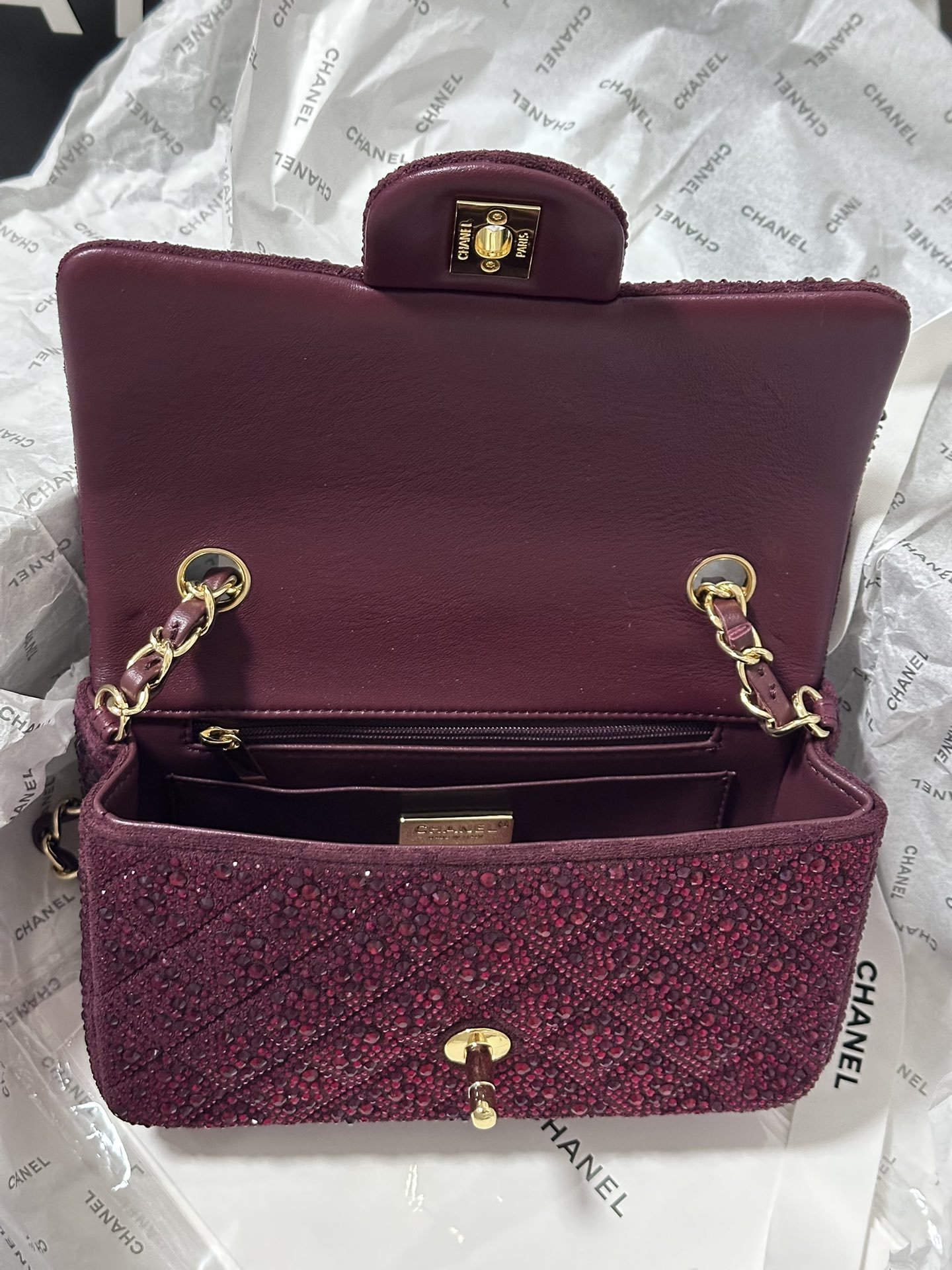 Chanel-Diamond Check cf 20cm