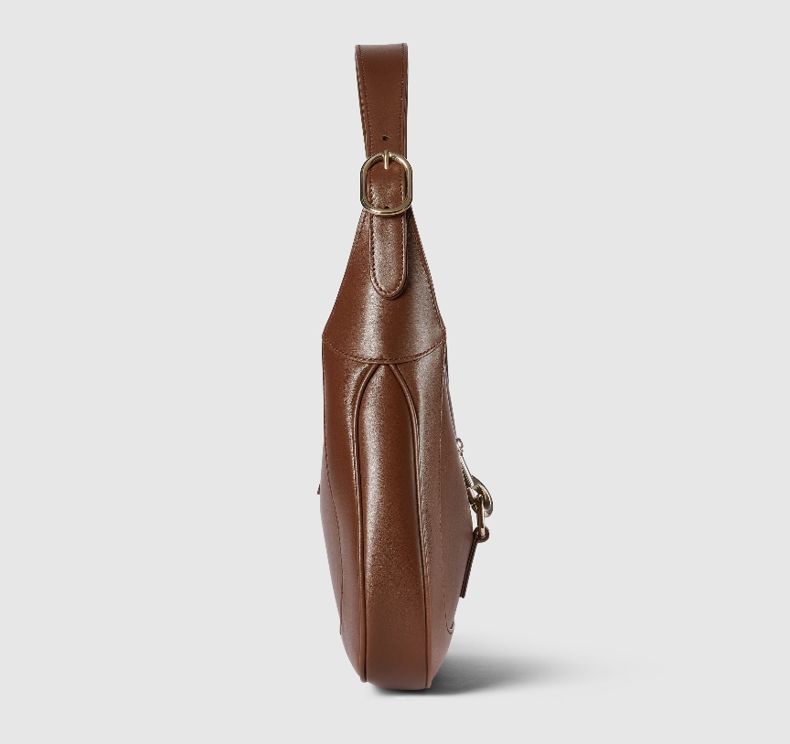 GUCCI JACKIE SMALL SHOULDER BAG-Brown-‎782849