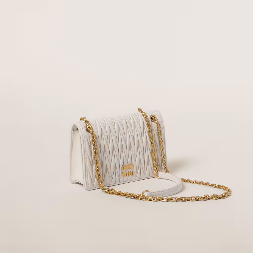 Matelassé nappa leather mini-bag