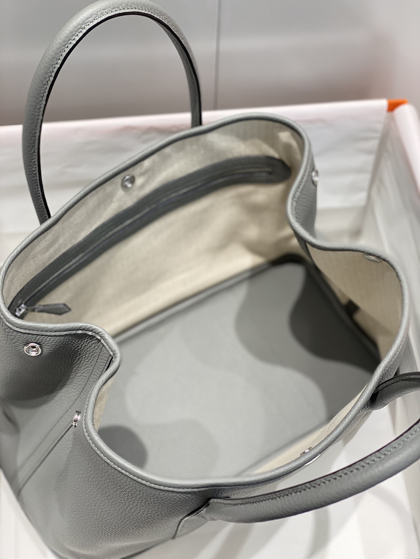 Hermès-Garden Party Cumulonimbus Grey