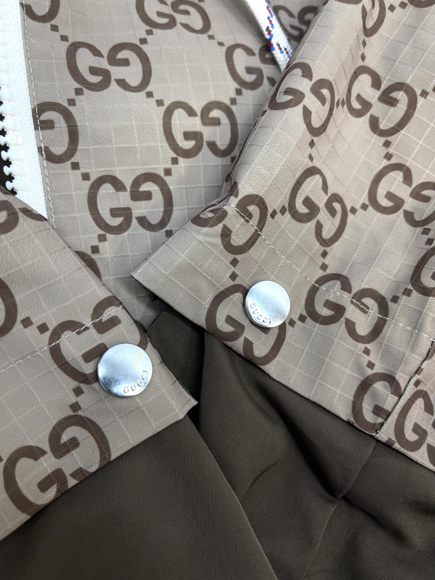 GU jacquard zipper sleeve detachable jacket