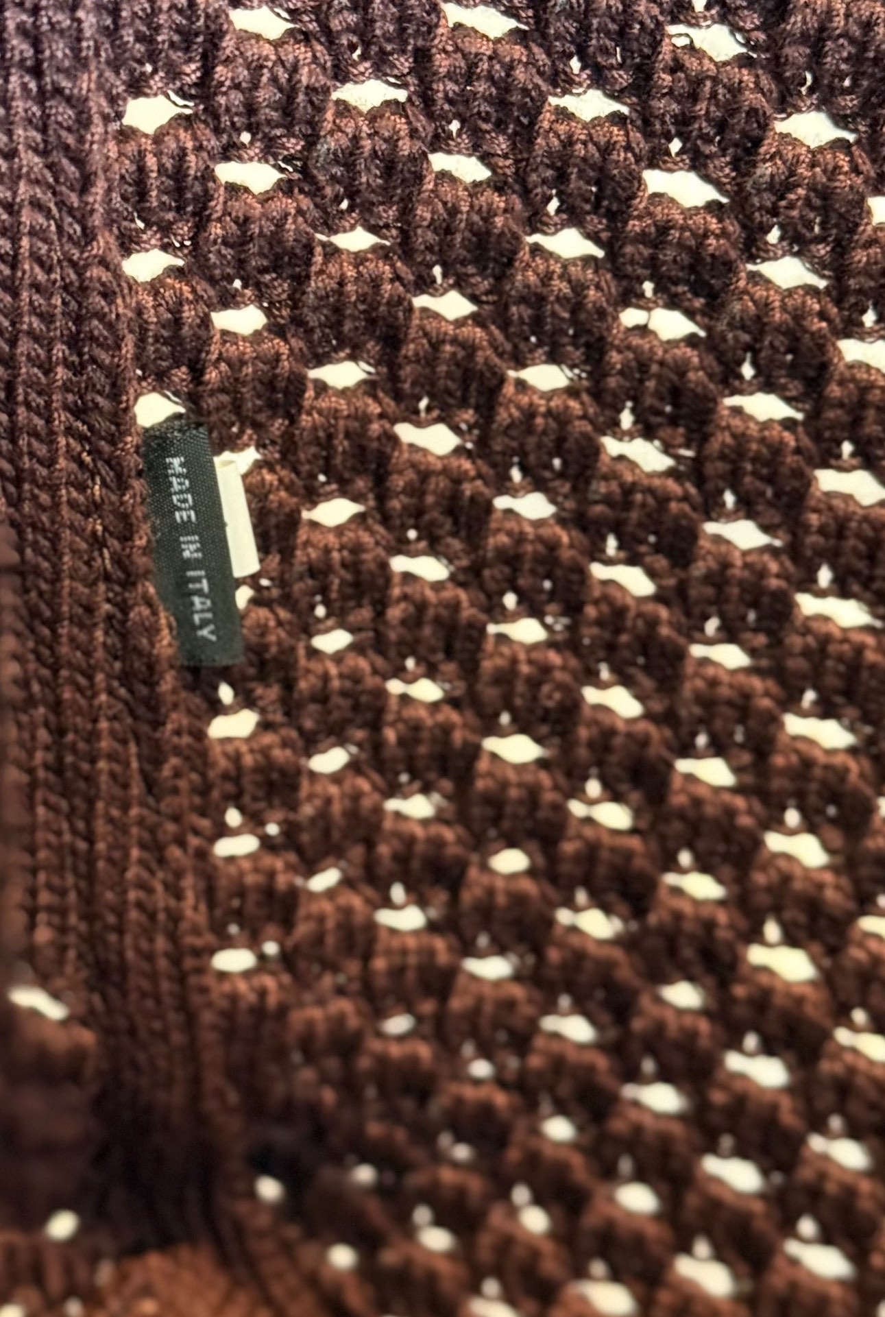 MIUMIU IVY cotton mesh bag