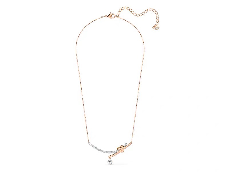 Swarovski Heart Knot Diamond Necklace
