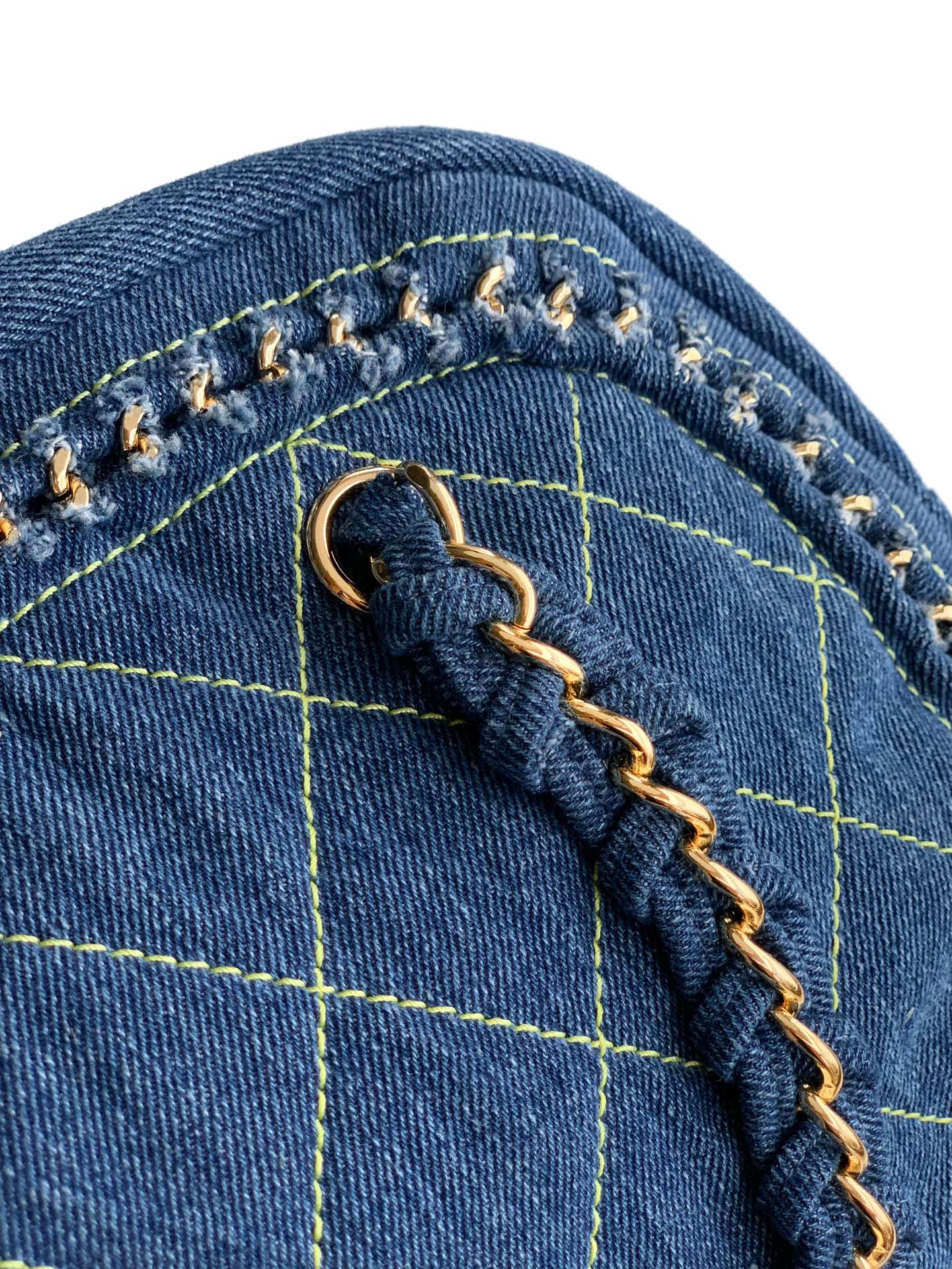 CHANEL Denim Bowling Bag