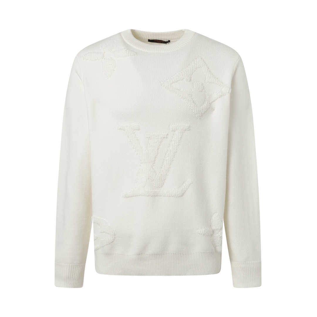 LV- Long sleeve white sweater