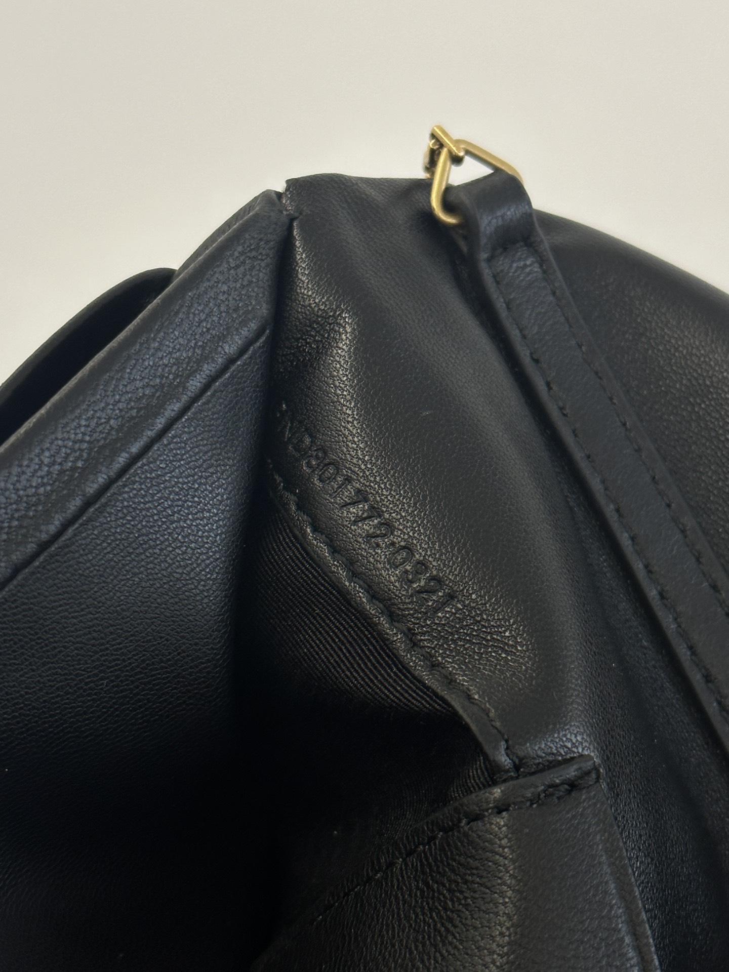 YSL-lambskin armpit bag