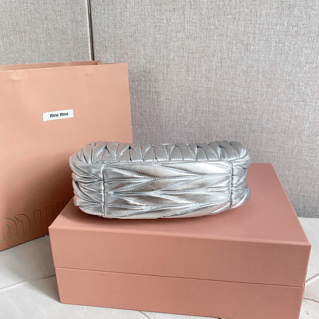 MIU MIU hobo bag with matte leather finish