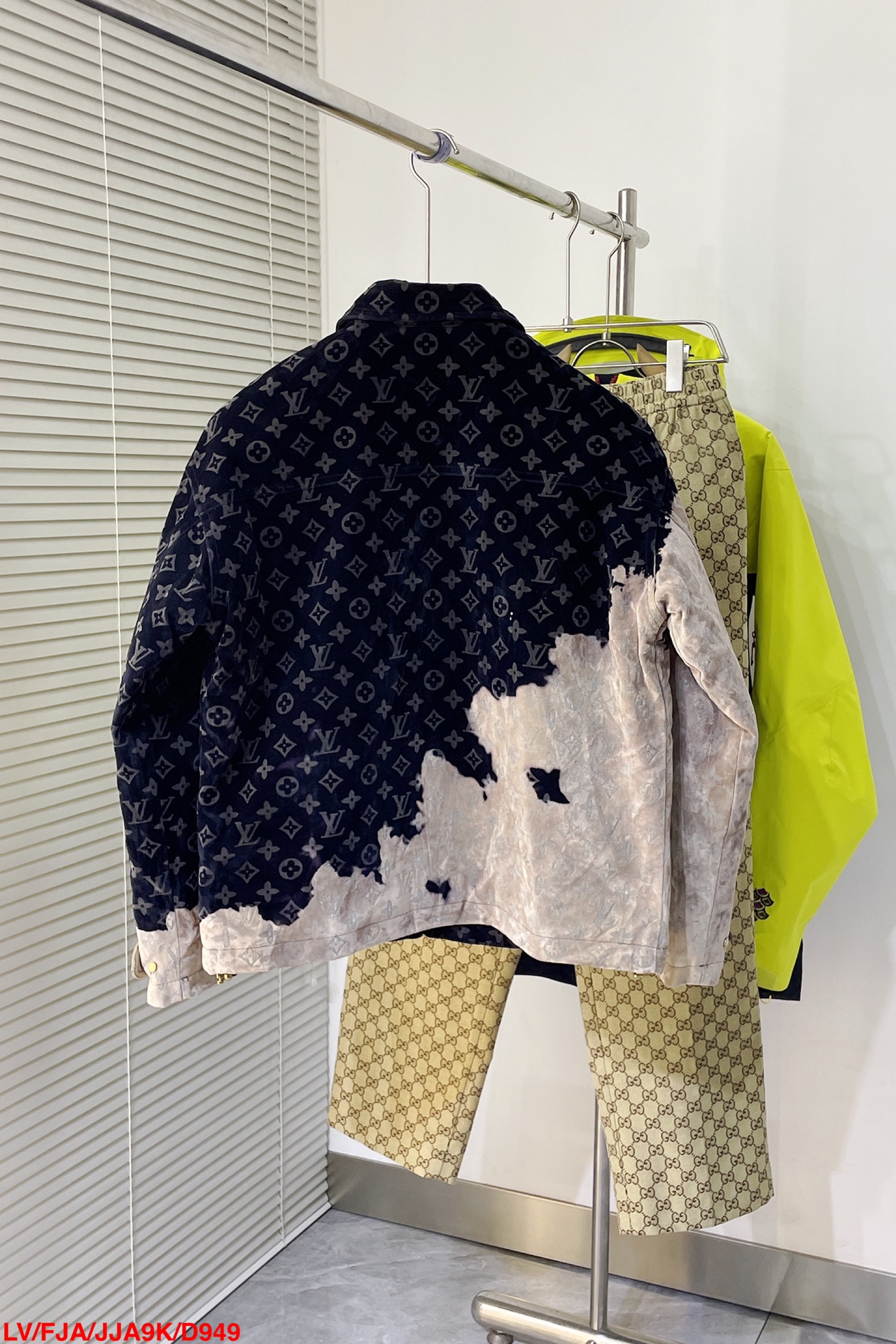 Louis Vuitton New Bleached Flame Denim Jacket