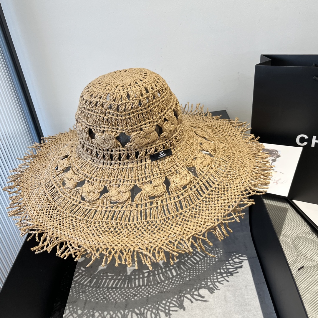 Chanel Bohemian-Style Straw Sun Hat