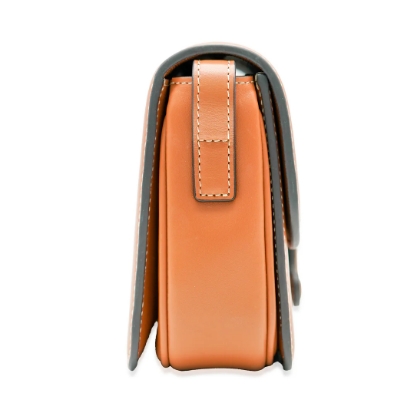 Celine-Brown Smooth Leather Triomphe Crossbody Bag