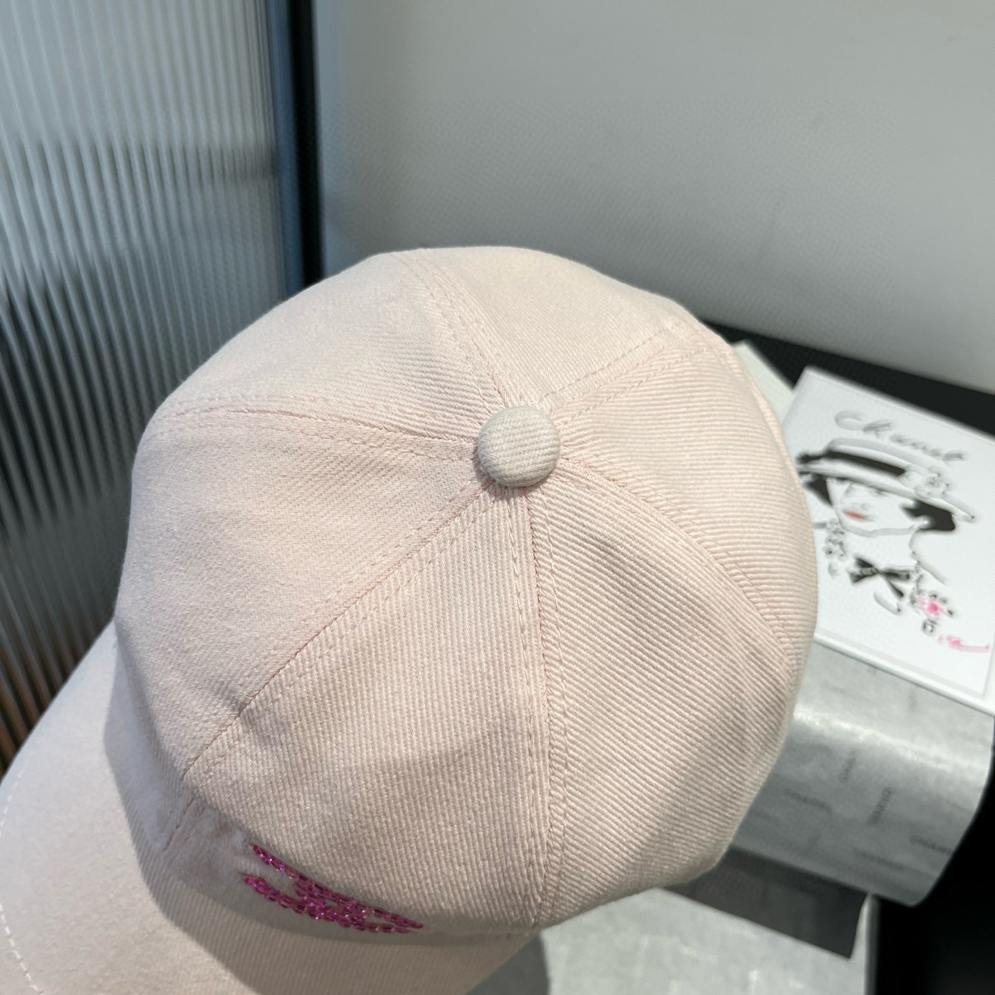 Chanel Diamond-Embellished Baseball Cap