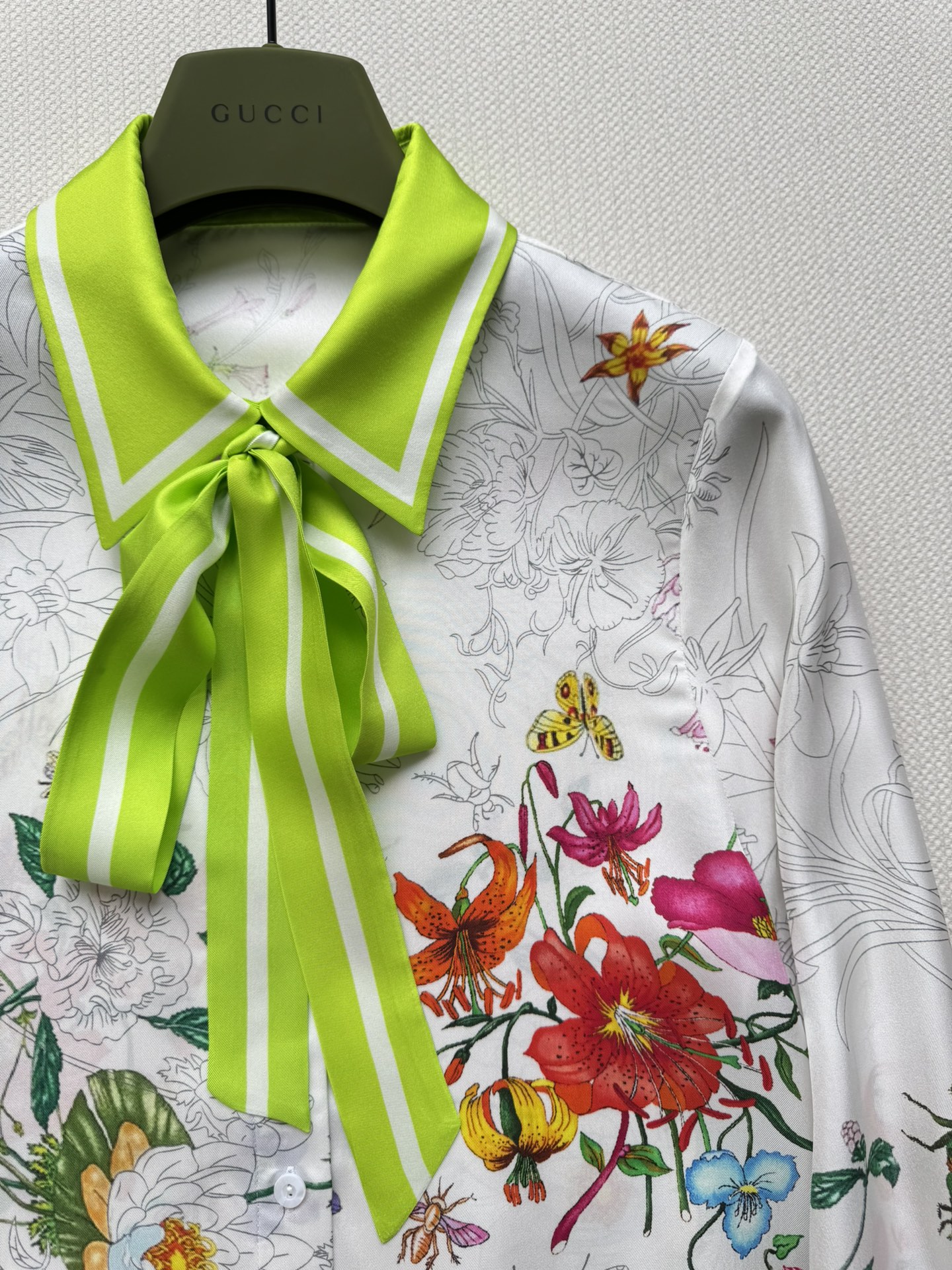 GUCCI Printed silk shirt