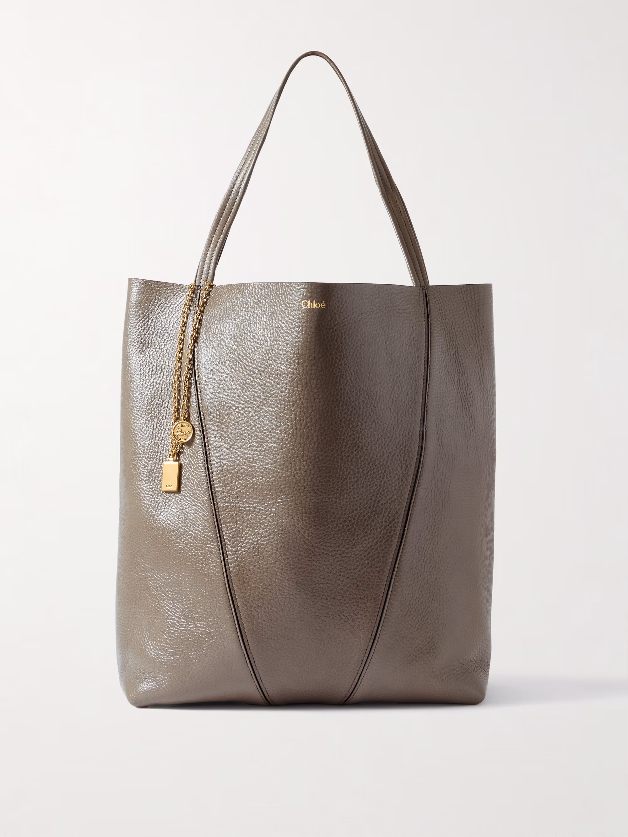 Chloe Spin grained leather tote bag