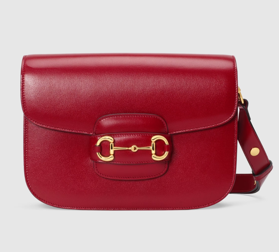 GUCCI HORSEBIT 1955 SHOULDER BAG-Red-602204