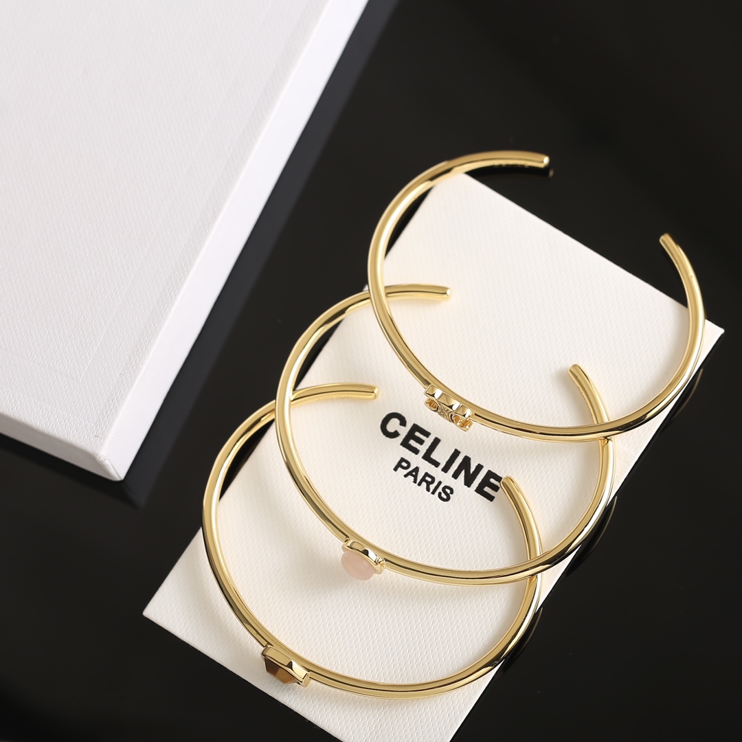 C*eline wide bracelet