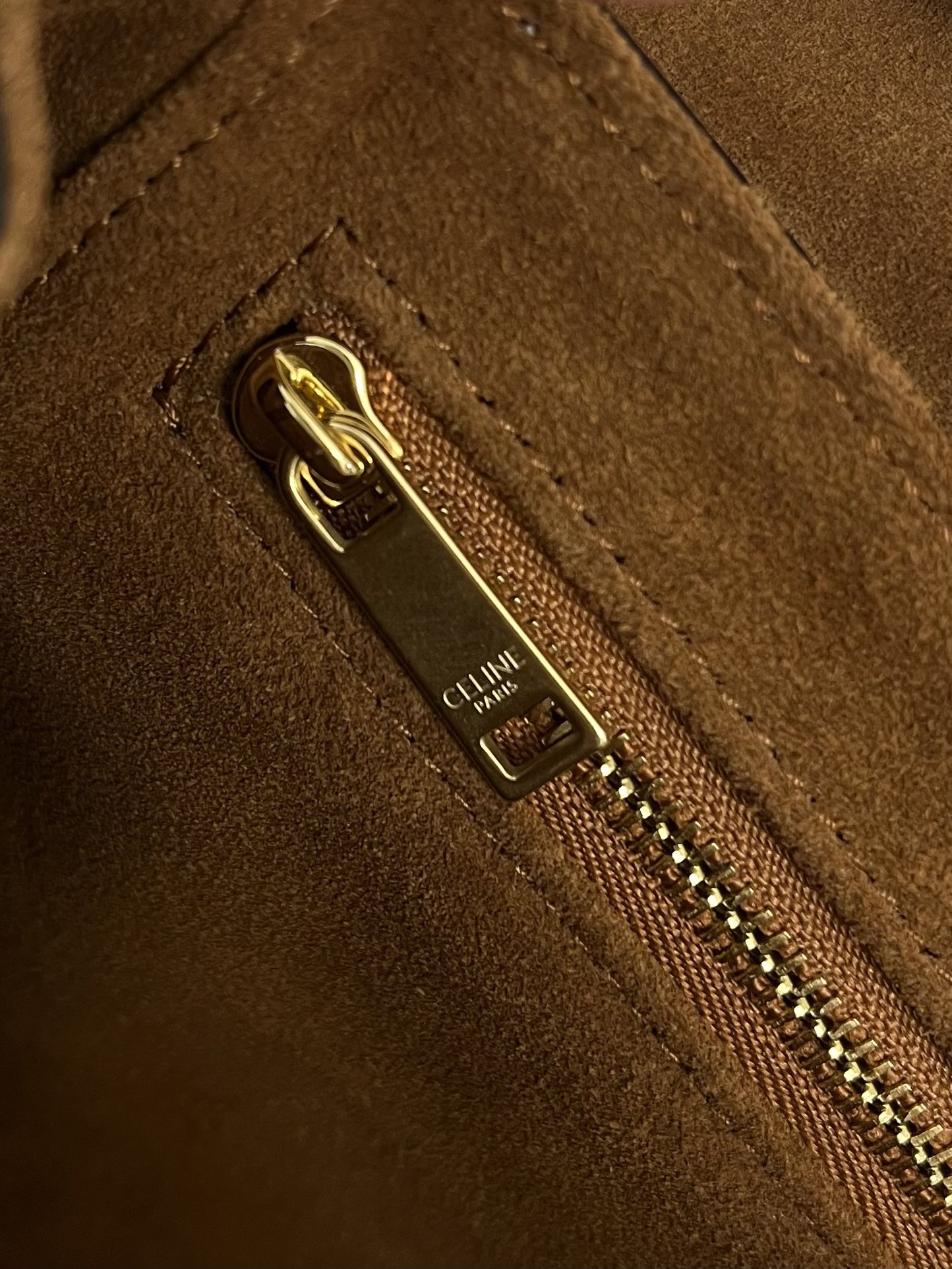 Celine Soft 16 Mini Bag in Caramel