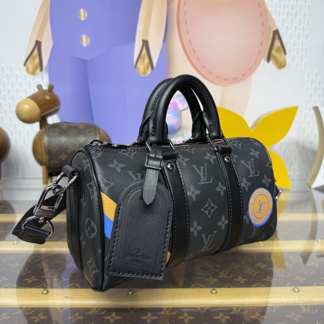 Louis Vuitton Keepall Bandoulière 25 – M01942 Monogram Ink Edition 🖤