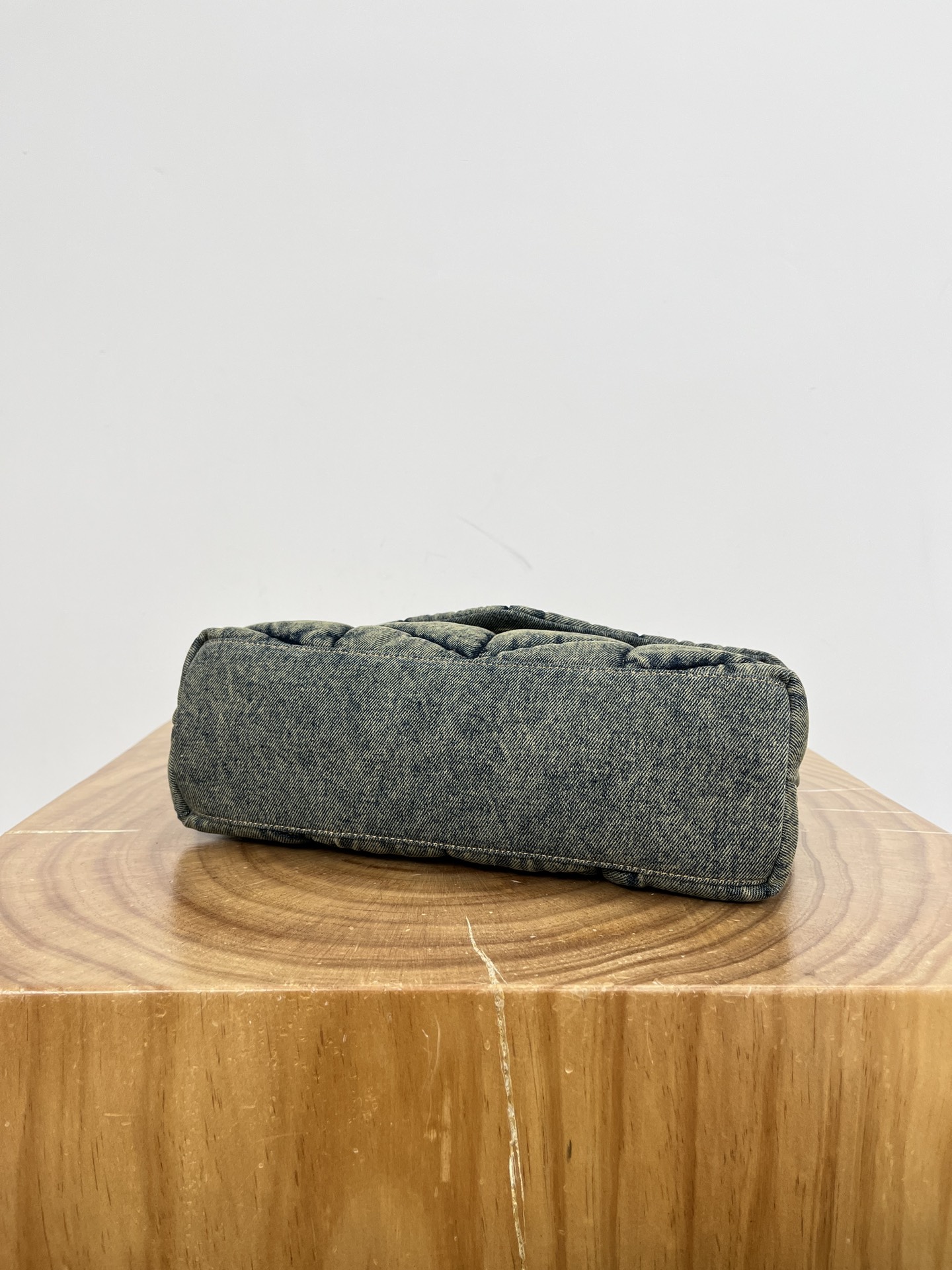 Saint Laurent Loulou Puffer Denim Shoulder Bag