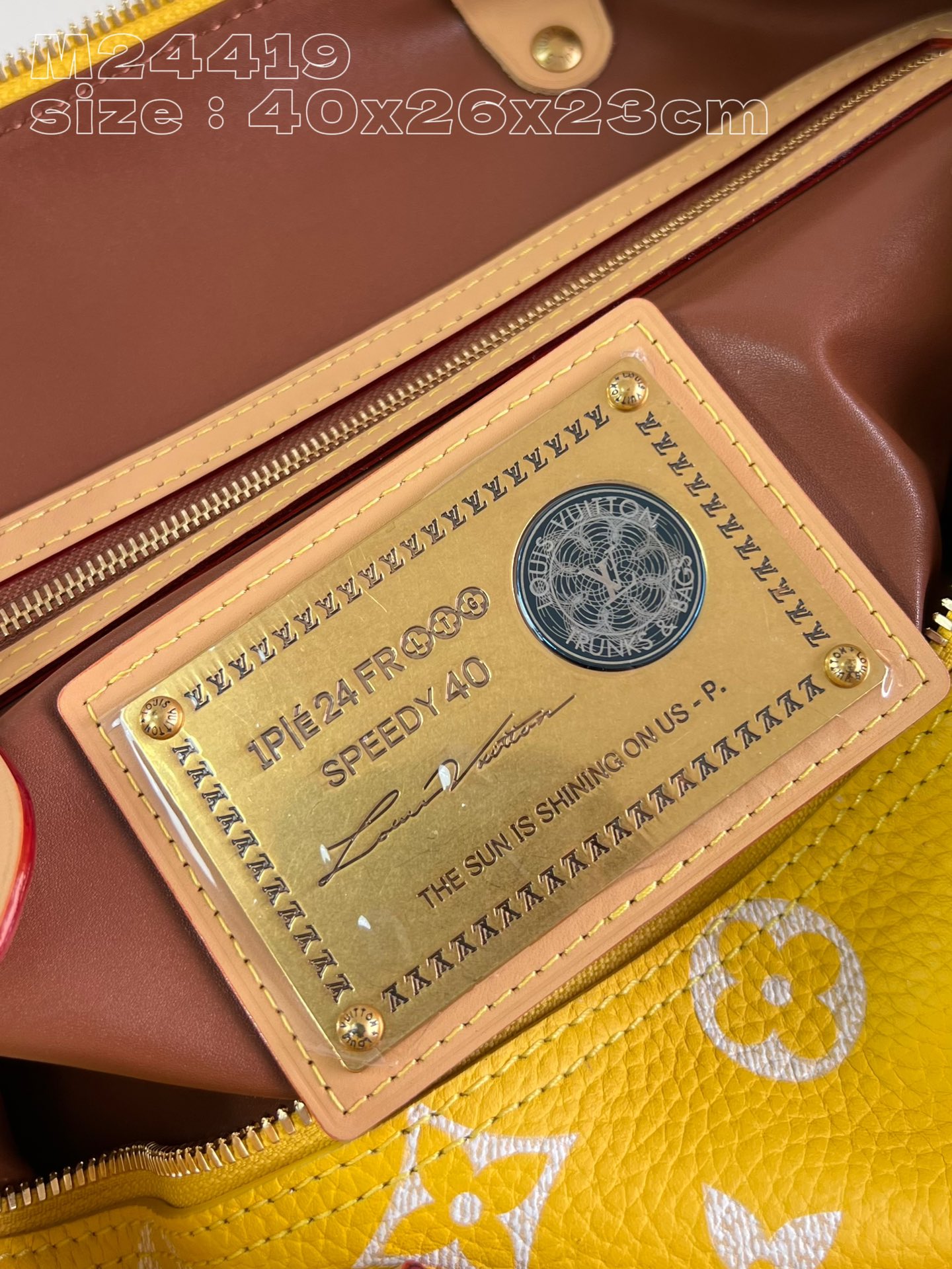 Speedy P9 Bandoulière 40 Jaune Mat M24419