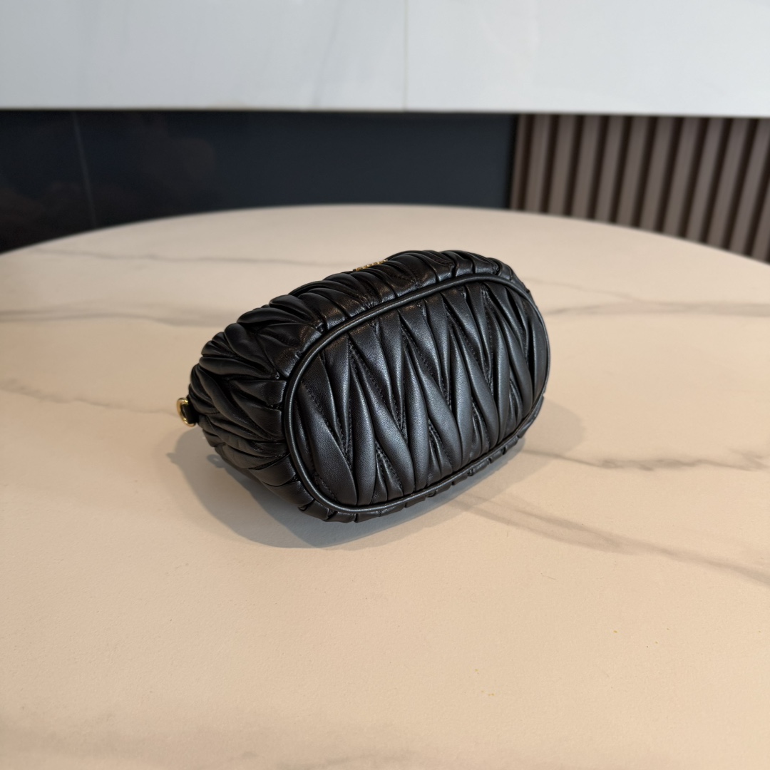 MIUMIU Matelassé nappa leather pouch