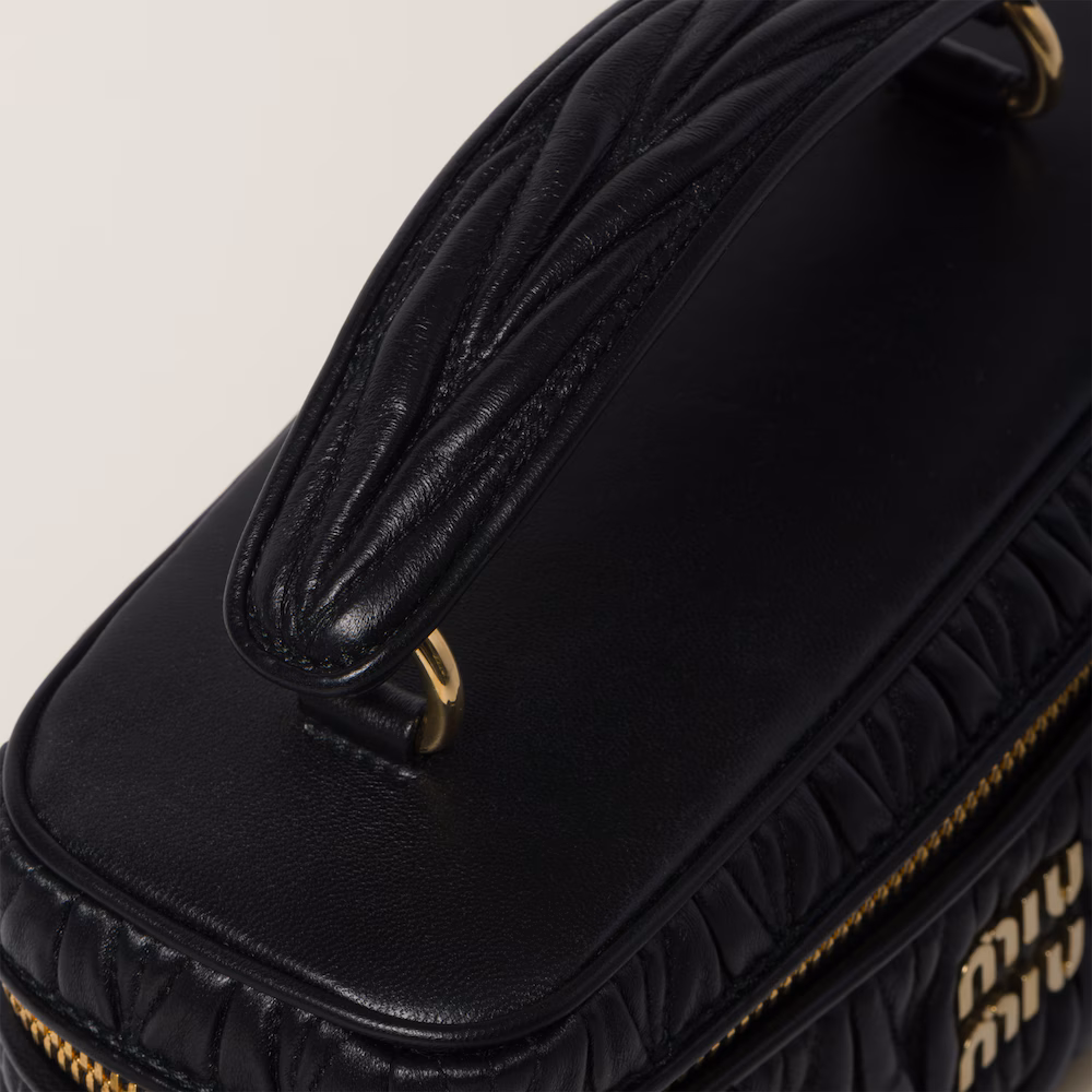 Matelassé nappa leather shoulder bag