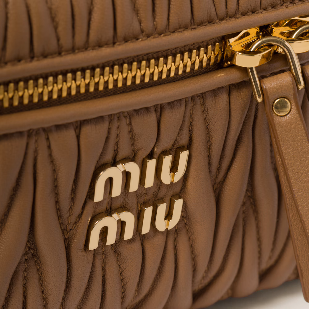 Matelassé nappa leather shoulder bag